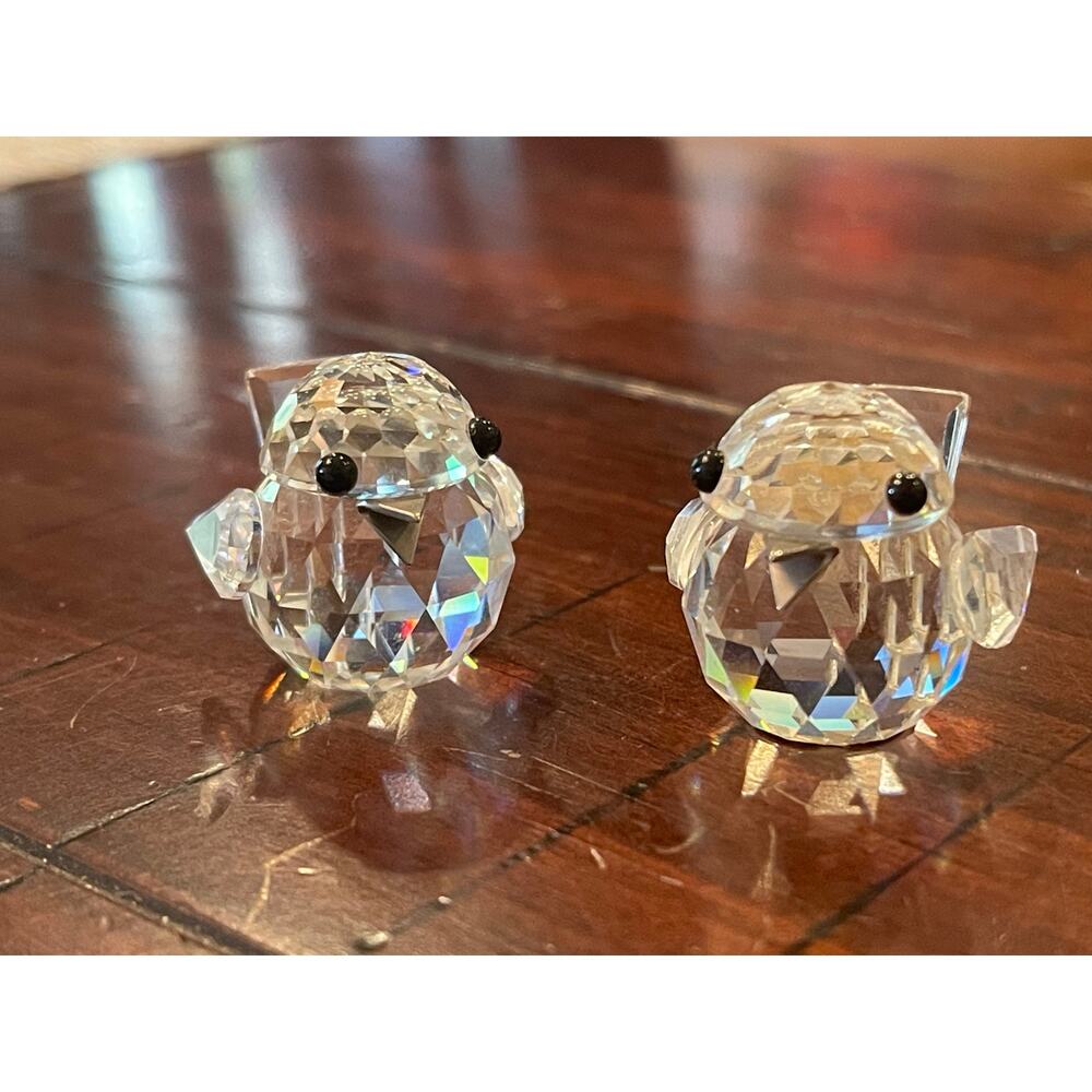 Swarovski crystal birdies pair